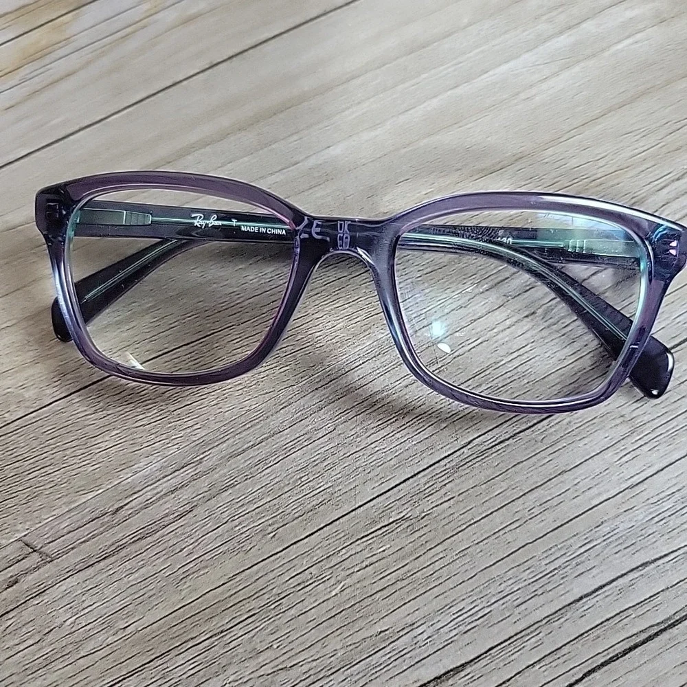 Ray-Ban RB 1591 3945 Kids Eyeglasses Frames Only Top Light Blue Violet 48-16 130